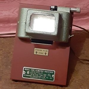 Antique Filmstrip Previewer by Standard Projector
